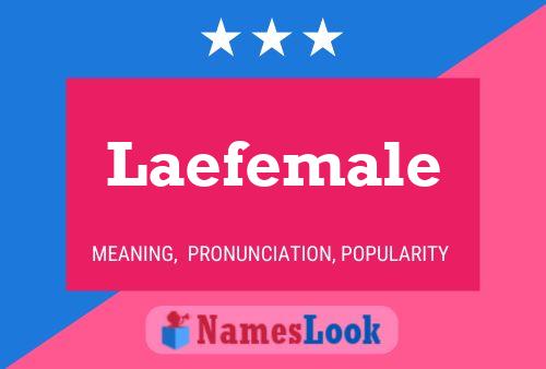 Laefemale Name Poster