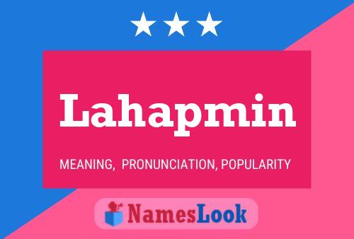 Lahapmin Name Poster