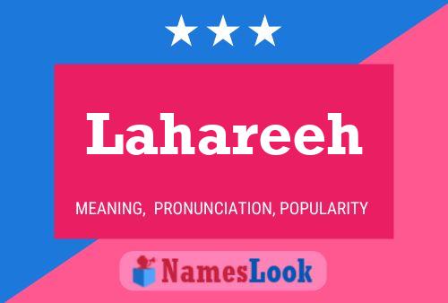 Lahareeh Name Poster