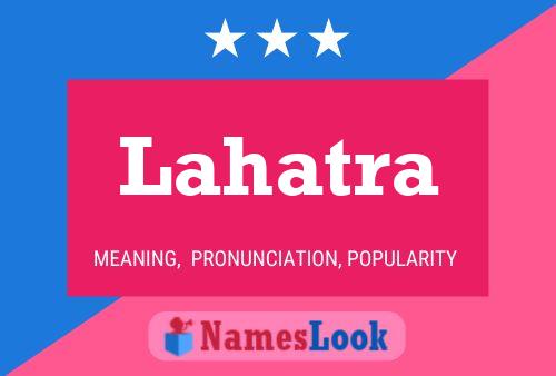 Lahatra Name Poster