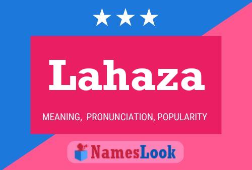 Lahaza Name Poster