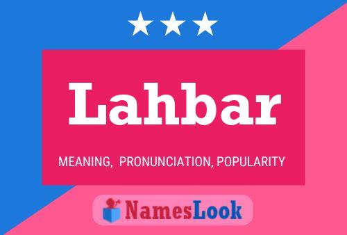 Lahbar Name Poster