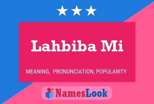 Lahbiba Mi Name Poster