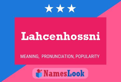 Lahcenhossni Name Poster