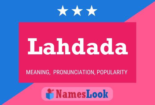 Lahdada Name Poster