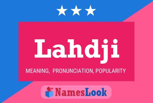 Lahdji Name Poster