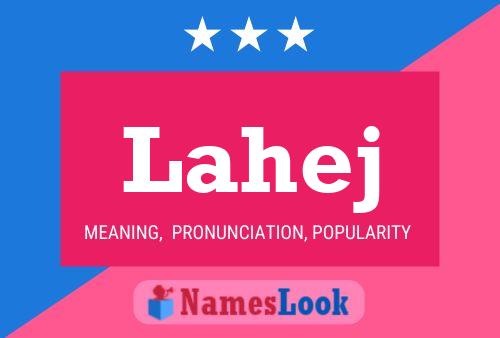 Lahej Name Poster