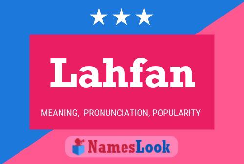 Lahfan Name Poster