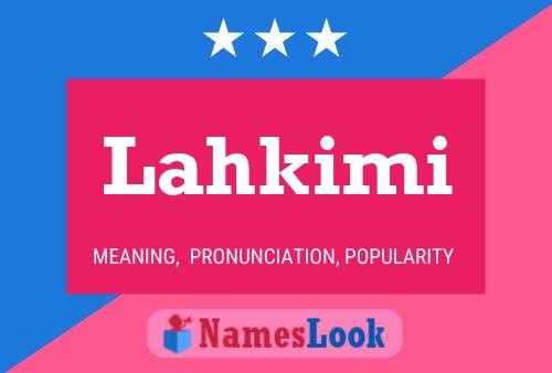 Lahkimi Name Poster