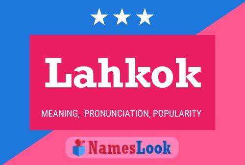 Lahkok Name Poster