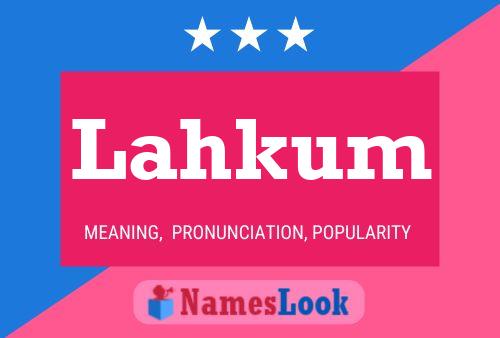 Lahkum Name Poster