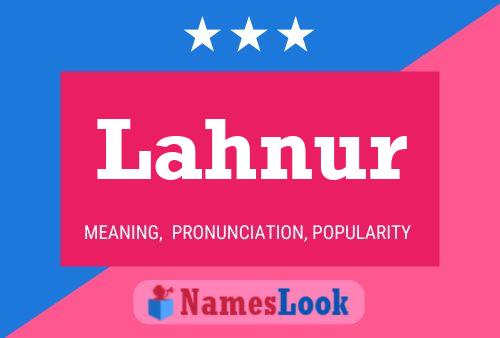 Lahnur Name Poster