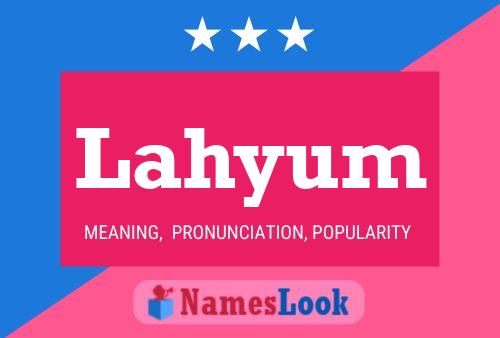 Lahyum Name Poster