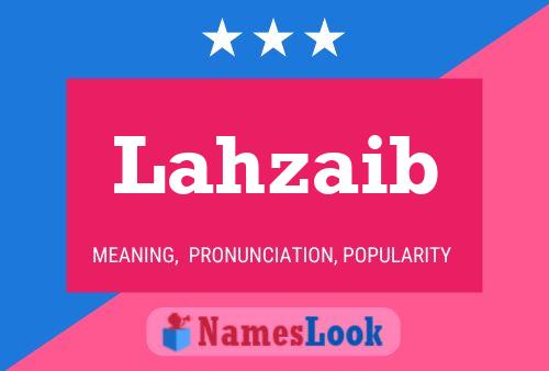 Lahzaib Name Poster