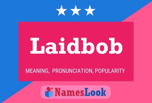 Laidbob Name Poster