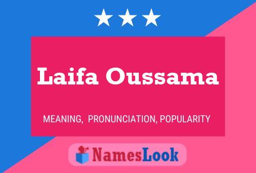 Laifa Oussama Name Poster