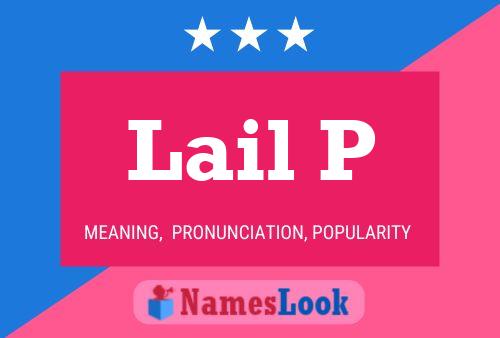 Lail P Name Poster