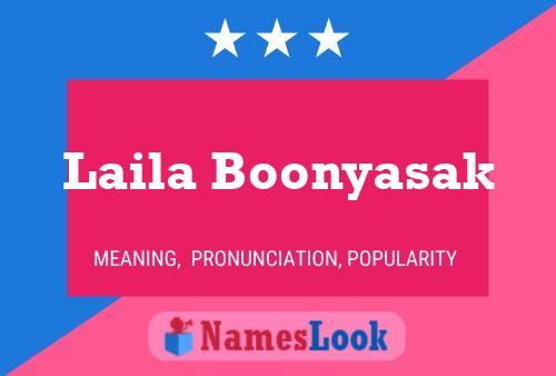 Laila Boonyasak Name Poster