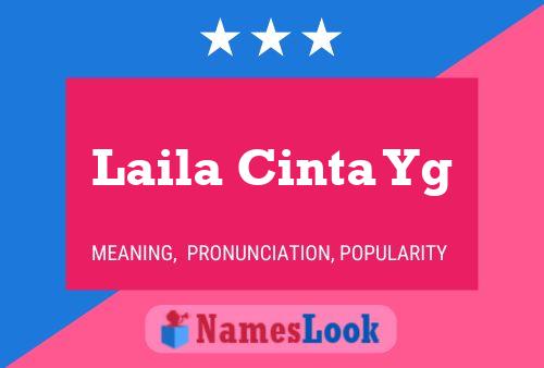 Laila Cinta Yg Name Poster