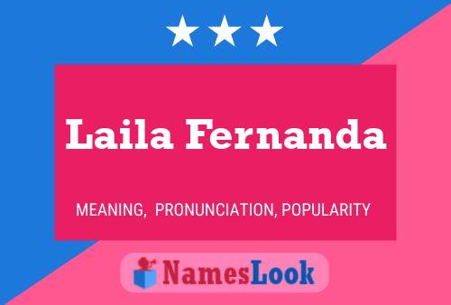 Laila Fernanda Name Poster