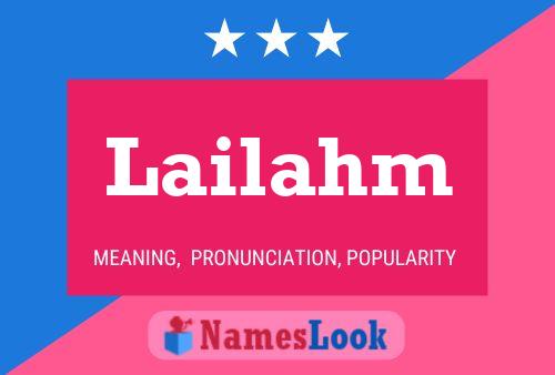 Lailahm Name Poster