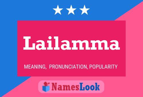 Lailamma Name Poster