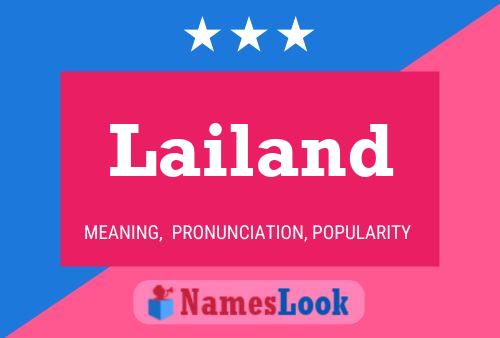 Lailand Name Poster