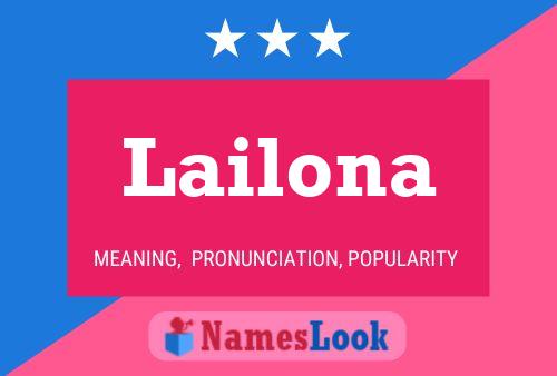 Lailona Name Poster