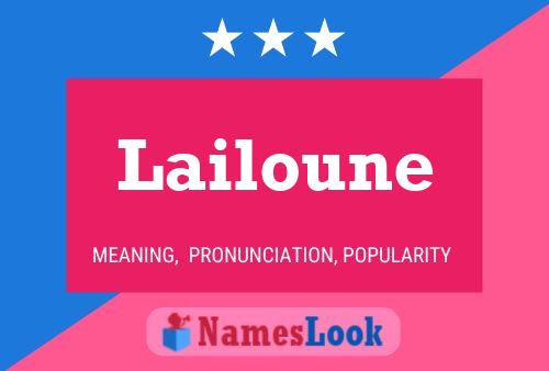 Lailoune Name Poster