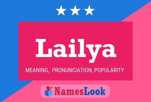 Lailya Name Poster