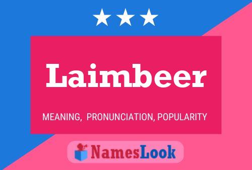 Laimbeer Name Poster