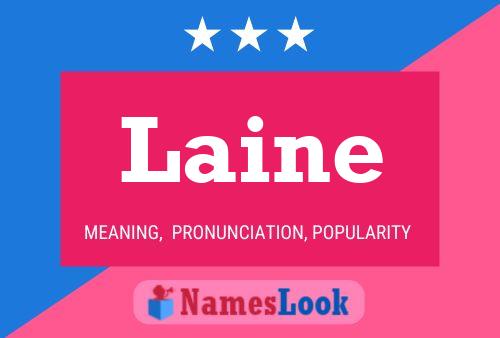 Laine Name Poster