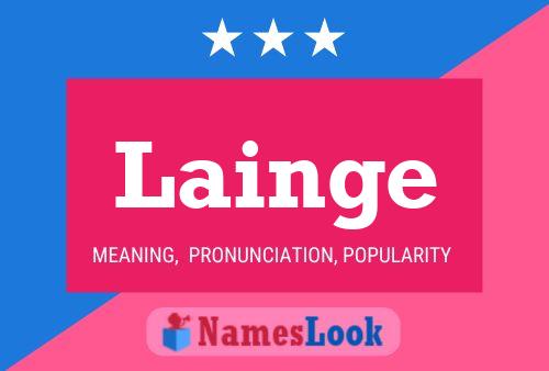 Lainge Name Poster