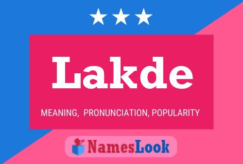 Lakde Name Poster