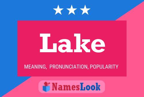 Lake Name Poster