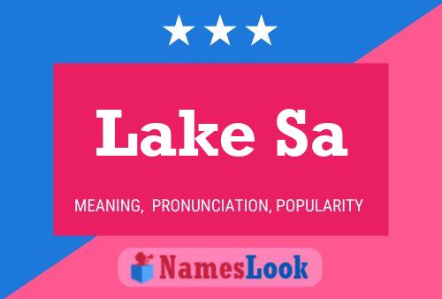 Lake Sa Name Poster