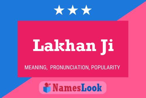 Lakhan Ji Name Poster