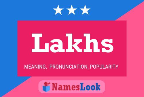 Lakhs Name Poster