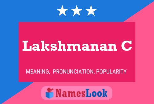 Lakshmanan C Name Poster