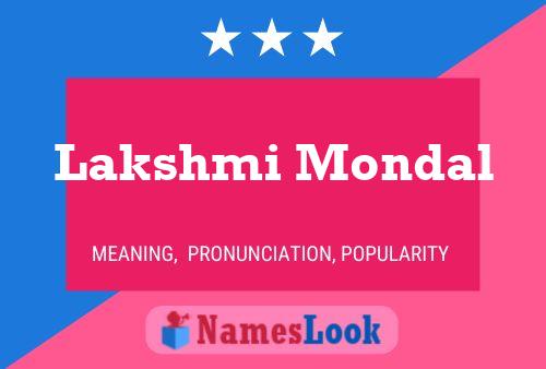 Lakshmi Mondal Name Poster