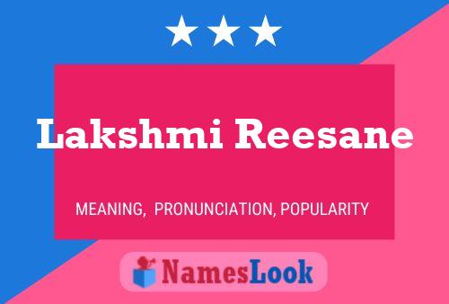 Lakshmi Reesane Name Poster