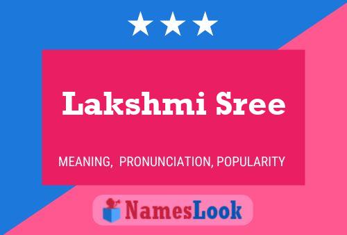 Lakshmi Sree Name Poster