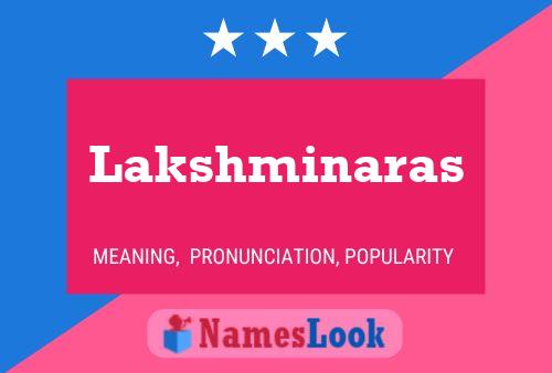 Lakshminaras Name Poster