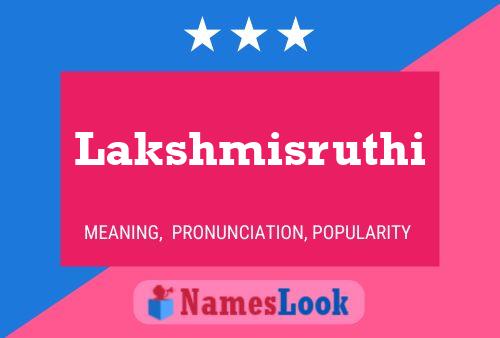 Lakshmisruthi Name Poster