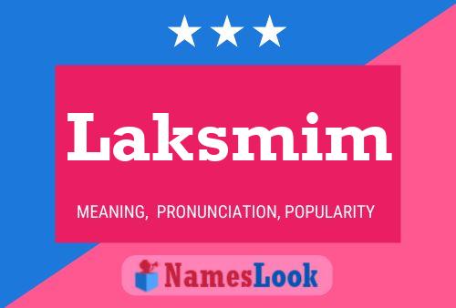 Laksmim Name Poster