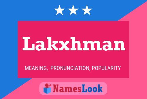 Lakxhman Name Poster