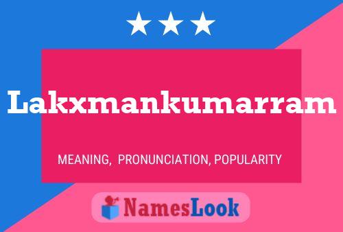 Lakxmankumarram Name Poster