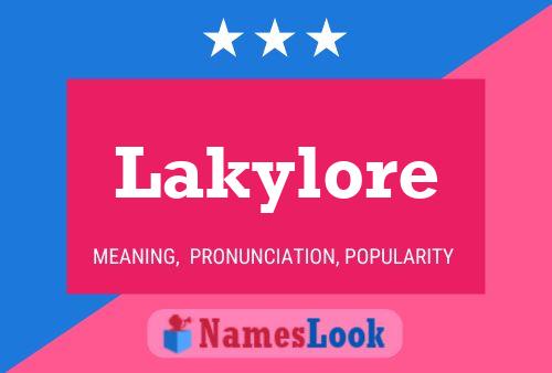 Lakylore Name Poster