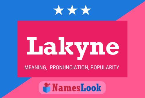 Lakyne Name Poster