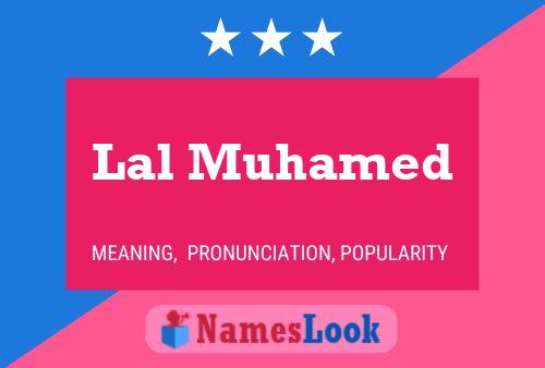 Lal Muhamed Name Poster